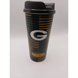 Green Bay Packers Whirley DrinkWorks SC-162 Plastic Travel Mug Cup 16 oz Vtg